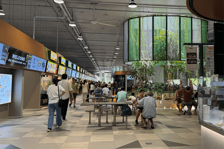 Bidadari HDB projects complete — Woodleigh Village Hawker Centre amenities