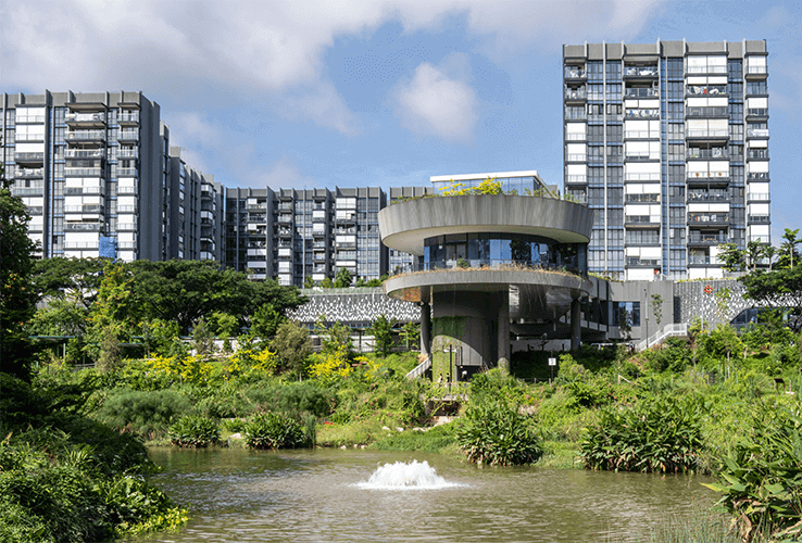 Bidadari HDB projects complete — Woodleigh Park green spaces and landscaping