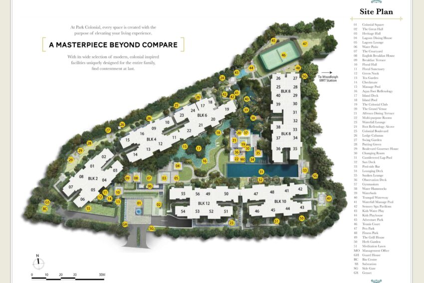 park colonial site plan